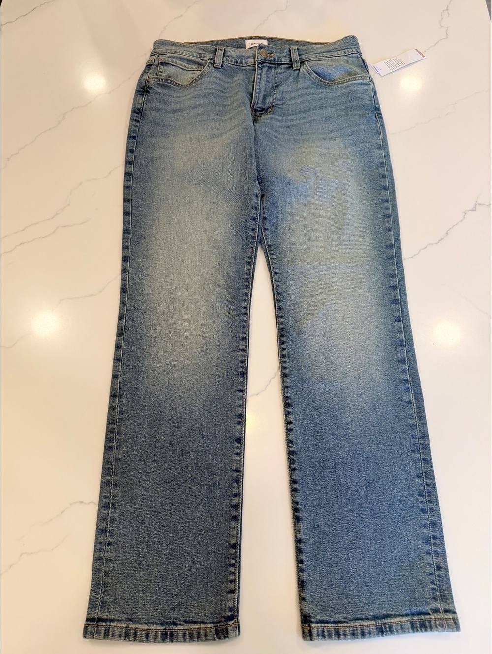 NEW Hudson Byron Straight Fit Jeans Medium Wash Size 31x32
